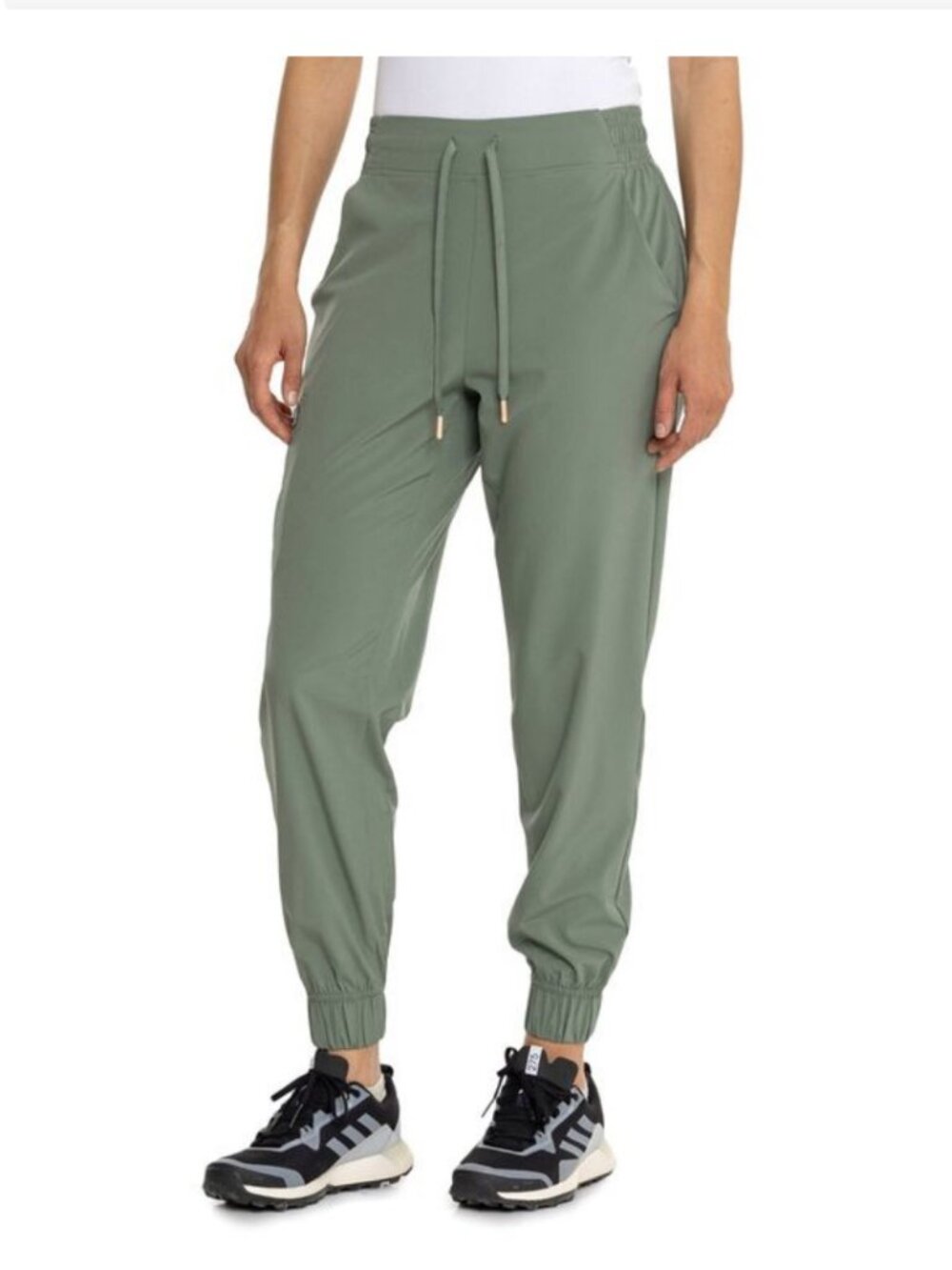 Eddie Bauer Poplar Jogger Women's High Rise Agave Green Outdoor (S) NWT!